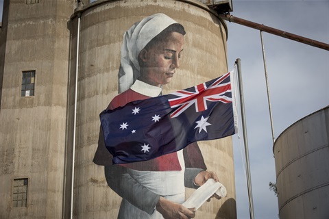 Devenish Silo Art was officially opened on Anzac Day Eve 2018