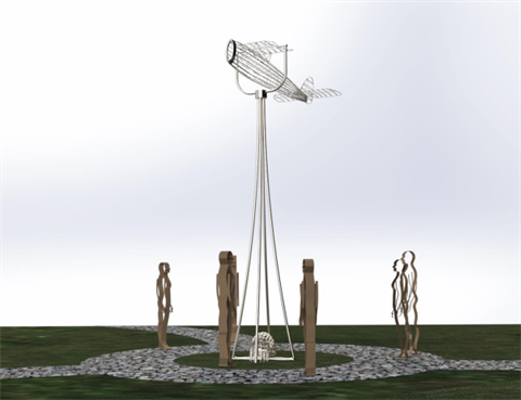proposed Arthur Baird memorial sculpture