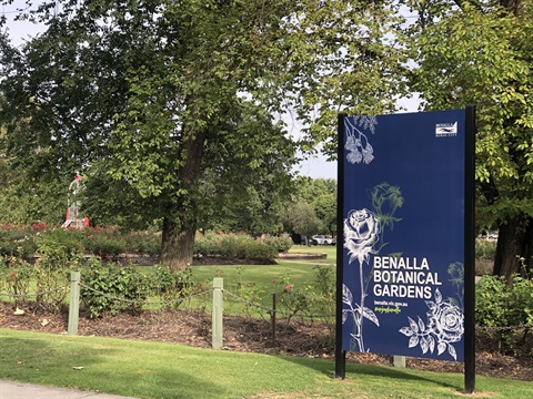 Benalla Botanical Gardens new signage 